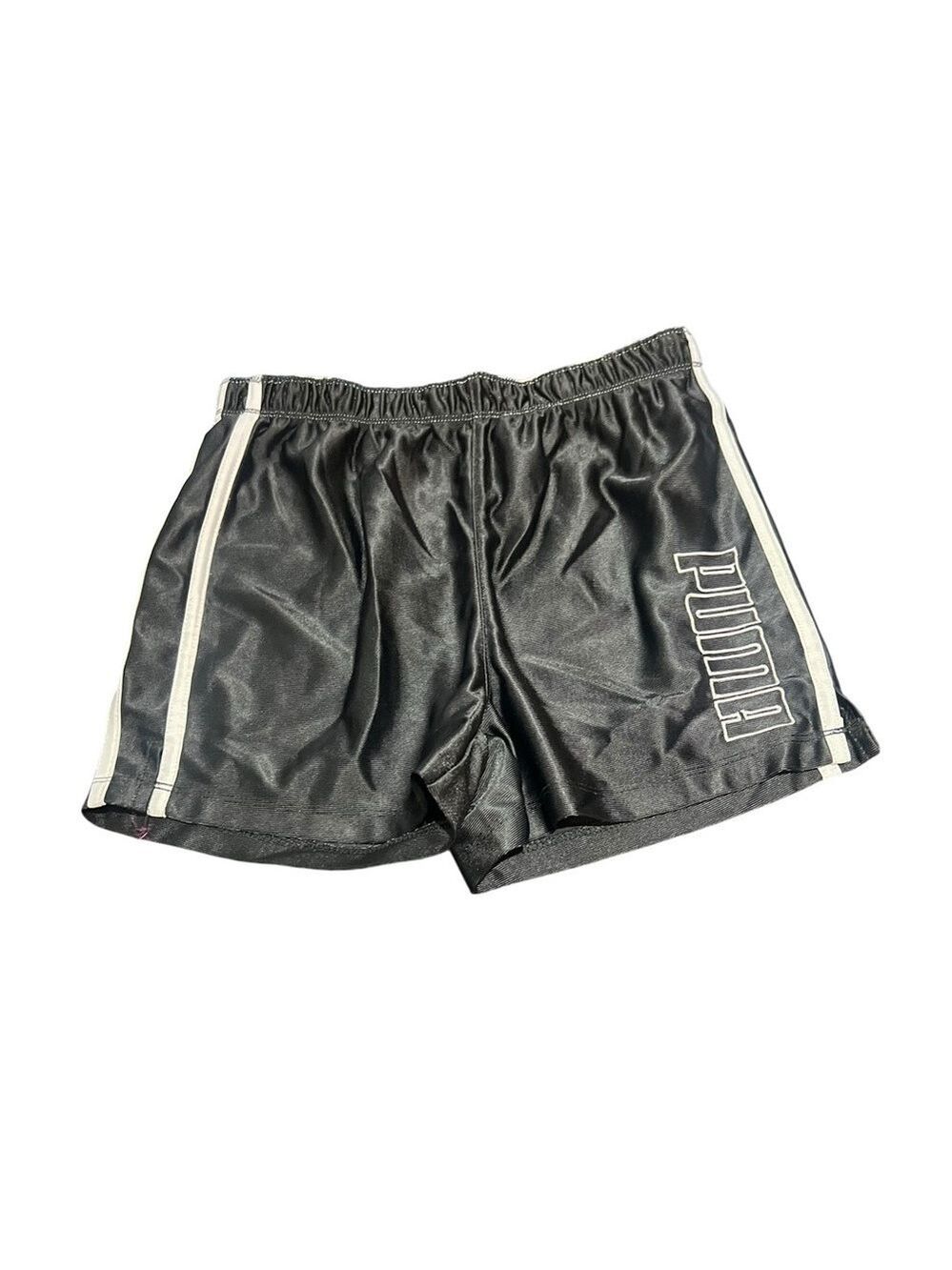 Puma Black Shorts with White Accents